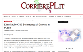 l’inimitabile città sotterranea di gravina in puglia - corriere di _ - [www.corrierepl.it]